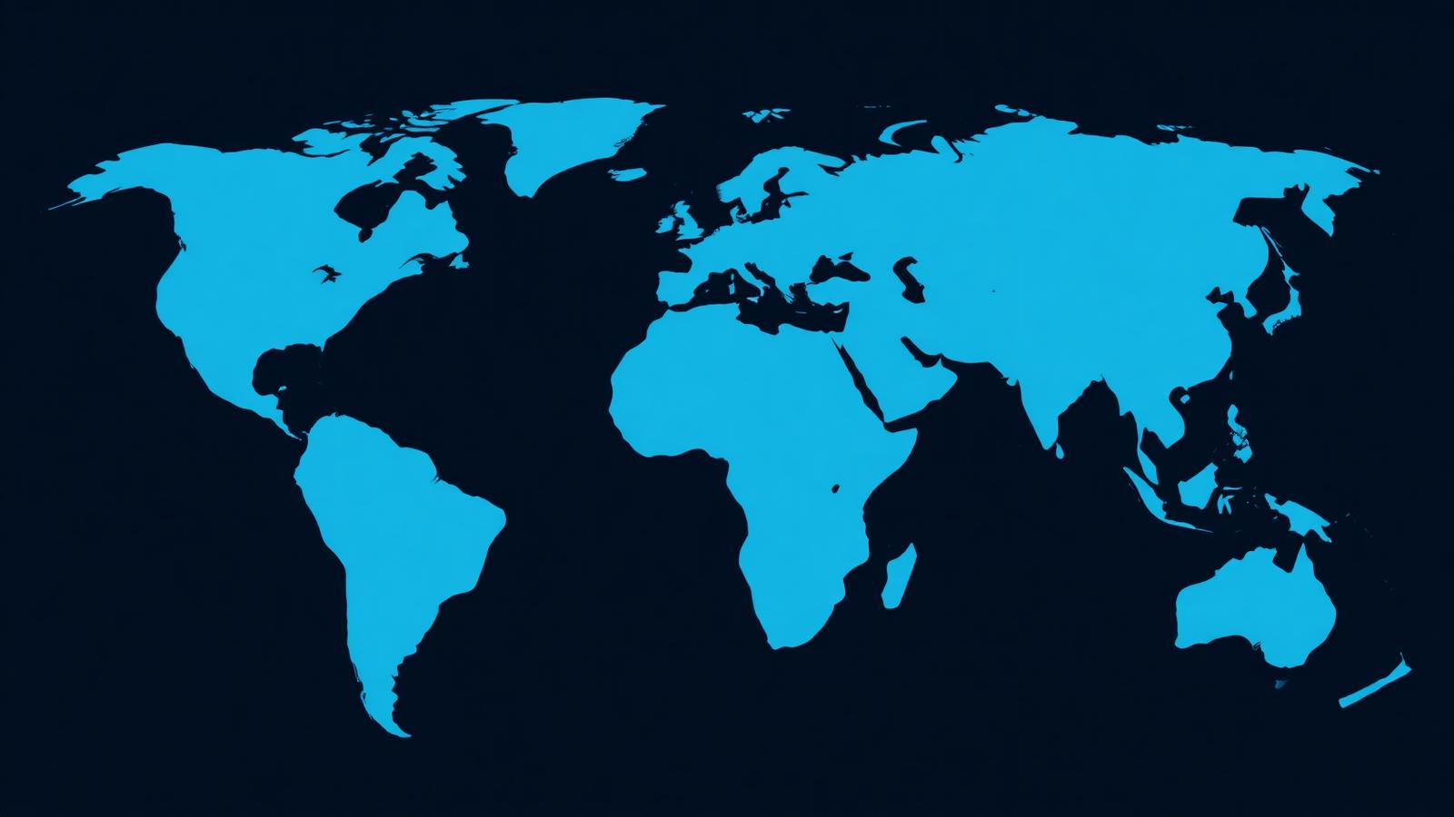 World map with DigitalKunle locations